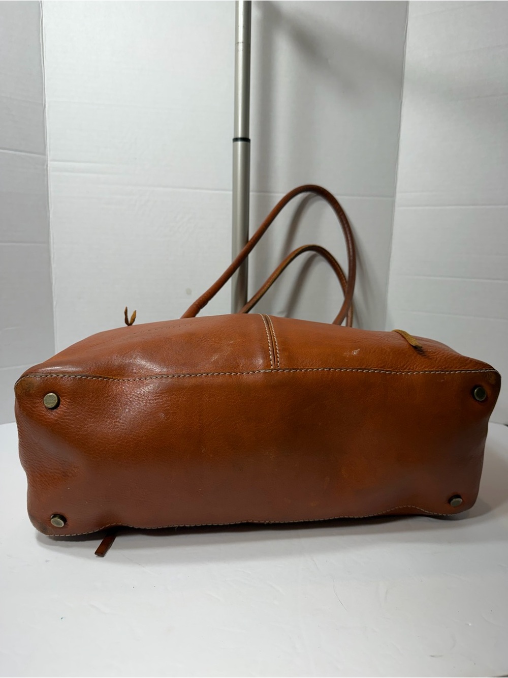 COCCINELLE Leather Tote Handbag in Cognac Brown project bag - Picture 5 of 6